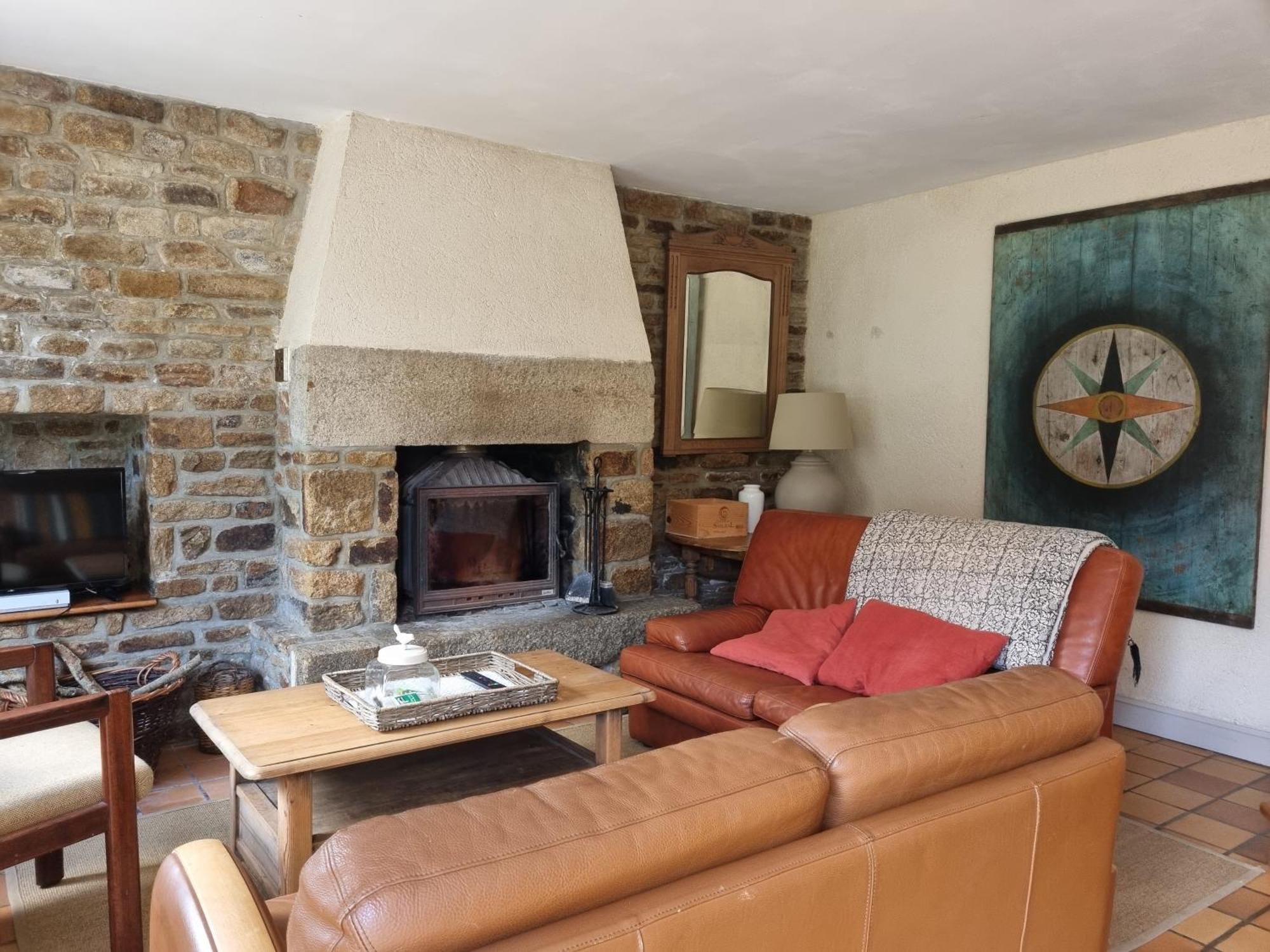 Villa fermette à Plounévez-Lochrist Extérieur photo